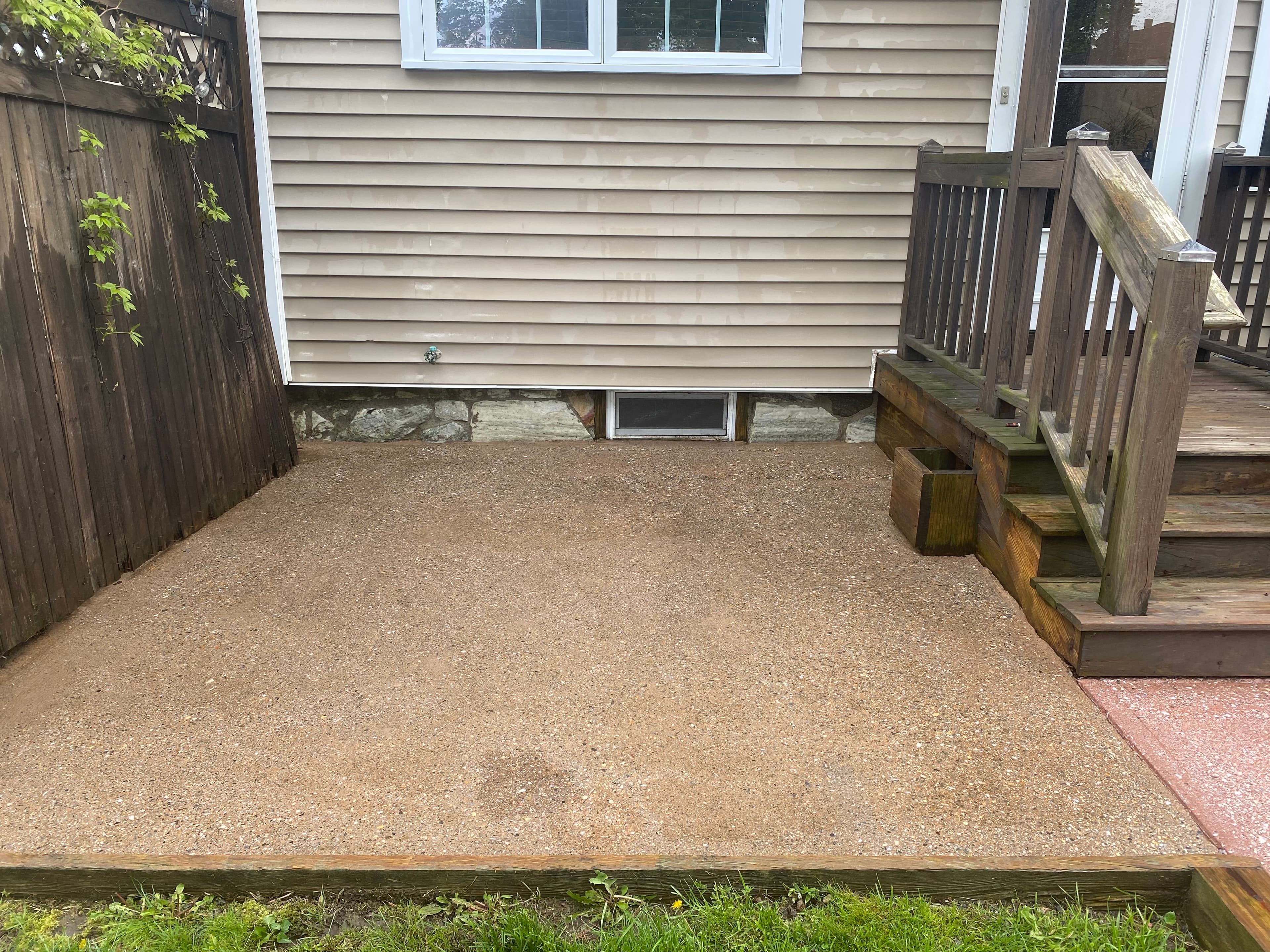 After, Wood deck · soft wash